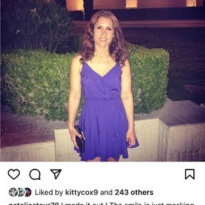 Express xs blue dress